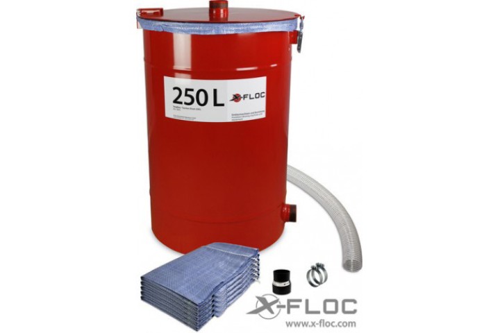 X-Floc Afzuigvat met 2 aansluitingen X-Floc Afzuigvat met 2 aansluitingen