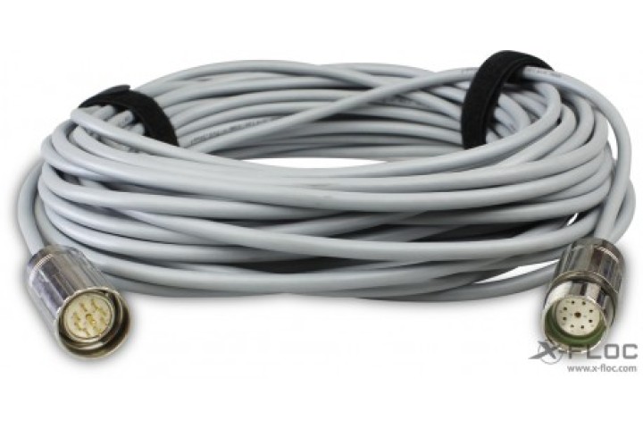 X-Floc Besturingskabel PUR 8+1 pins draaiaansluiting